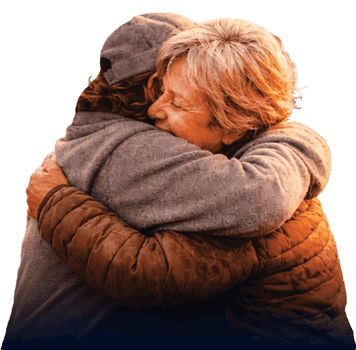 Chicago Fire and Water women hugging